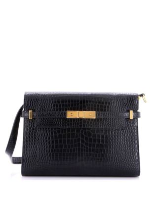 Medium Manhattan Shoulder Bag Embossed Leather