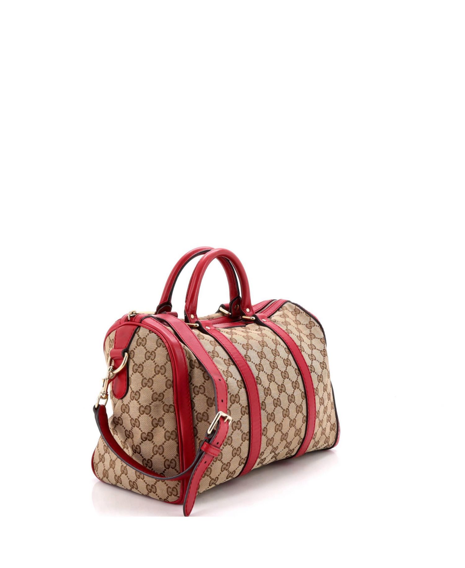 Medium Convertible Joy Boston Bag GG Canvas with Leather