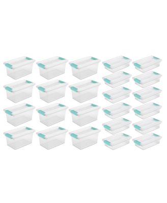 Medium Clip Storage Tote, 12 Pack, and Small Clip Storage Tote, 12 Pack