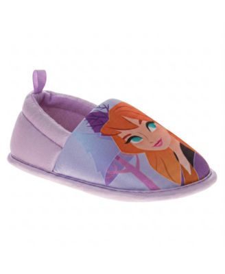 Frozen Anna and Elsa Kids' 5 -11 Slippers Plush, Warm, and Soft House Shoes