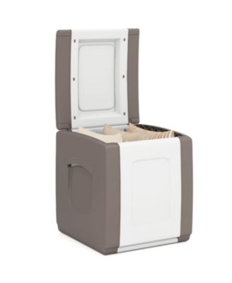 27-Gallon Deck Box with Lid for Packages, Doubles as Side Table