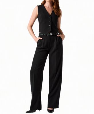 black juniors dress pants Shop All Juniors' & Teen & Trousers Clothing Influencer Approved Festive Sale Size:12-18m US numeric A-line Off-the-Shoulder Puff Sleeve and front pockets100% polyester