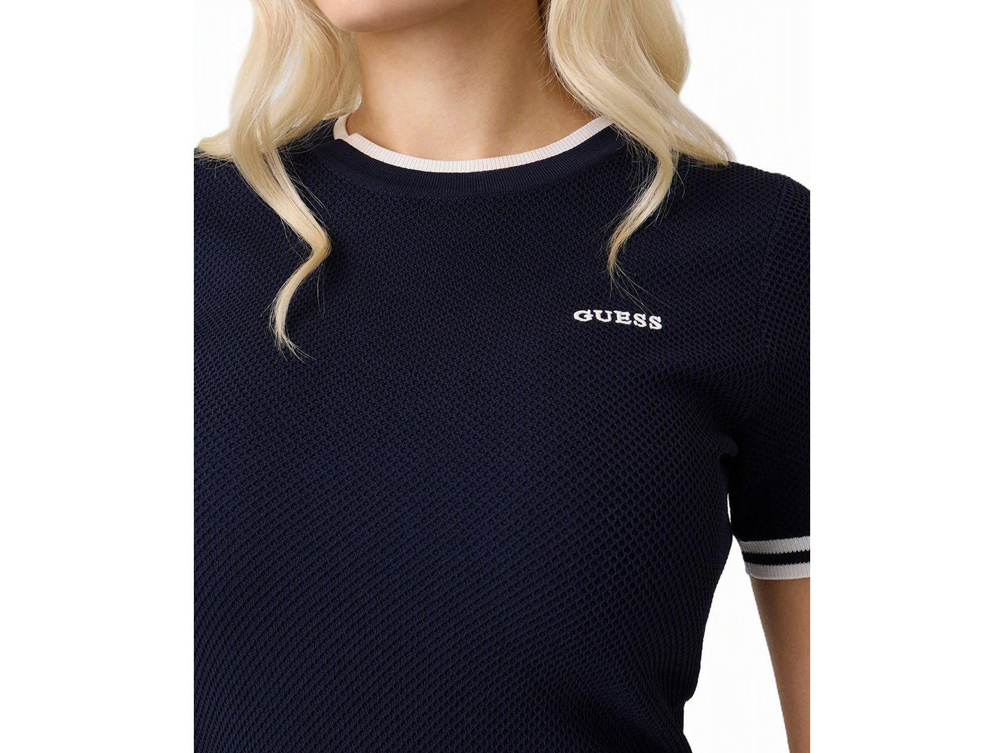 Женское платье GUESS Gabry Mini Crewneck Sweater Dress, цвет: Океанский — фото 3