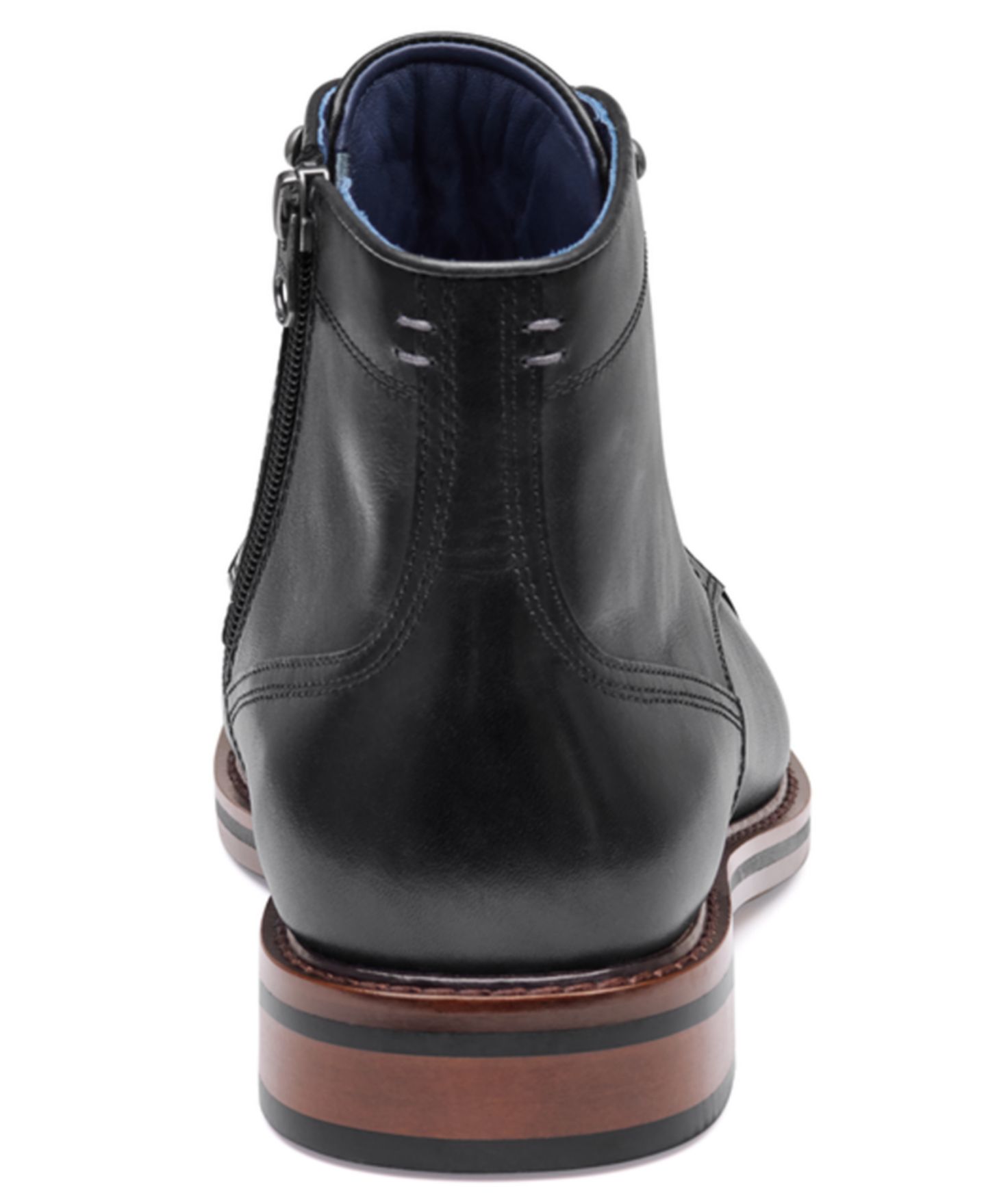 Мужские ботинки Johnston & Murphy Daylen Cap-Toe Dress Boots, цвет: Чёрный — фото 3