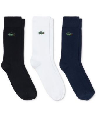 Men's & Women's Ribbed-Cuff Crew Socks, 3-Pack