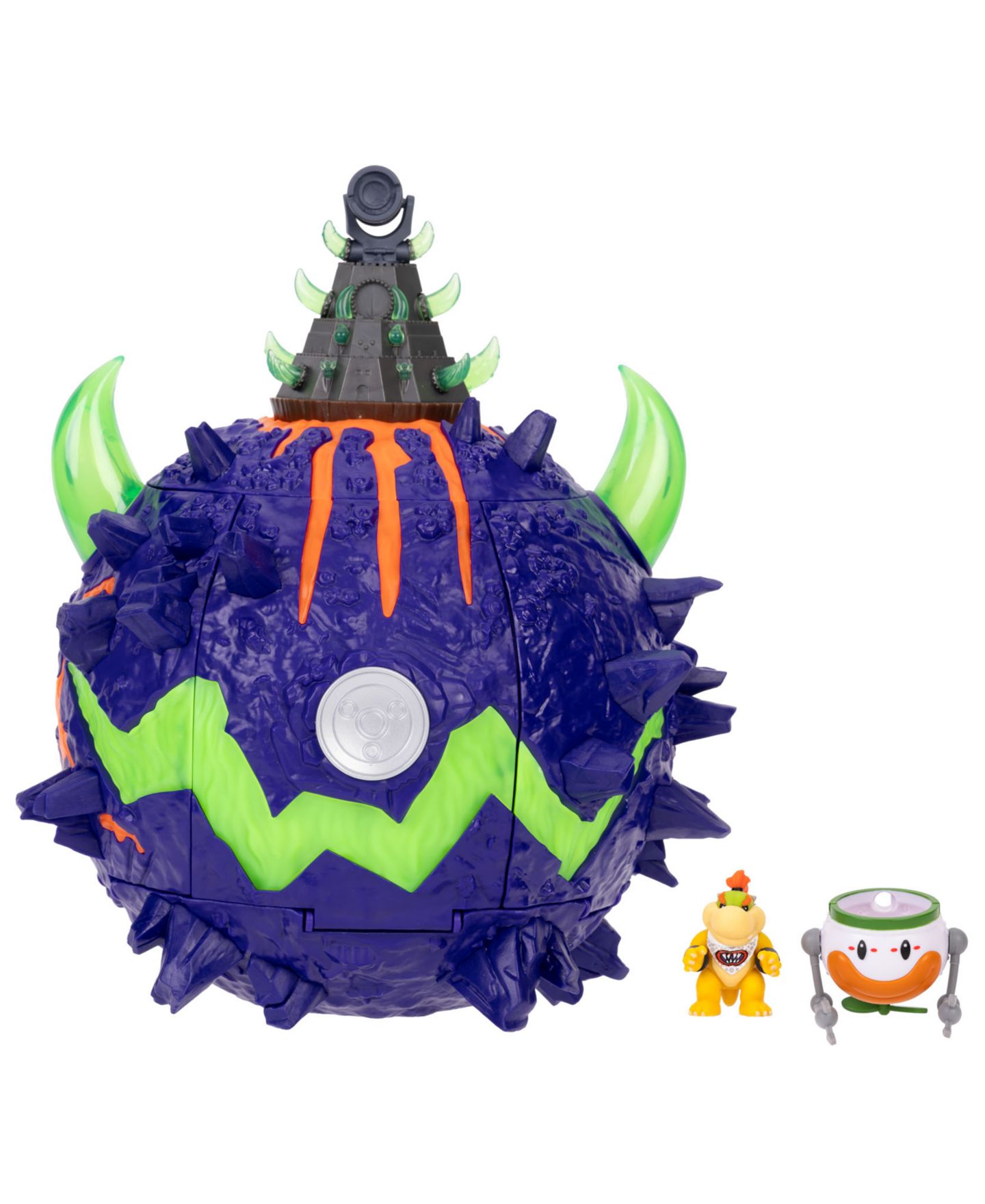 Детский игровой набор SUPER MARIO Wonder Bowser Jr. Planet Glow-in-the-Dark Interactive Playset, Ages 3+ — фото 3