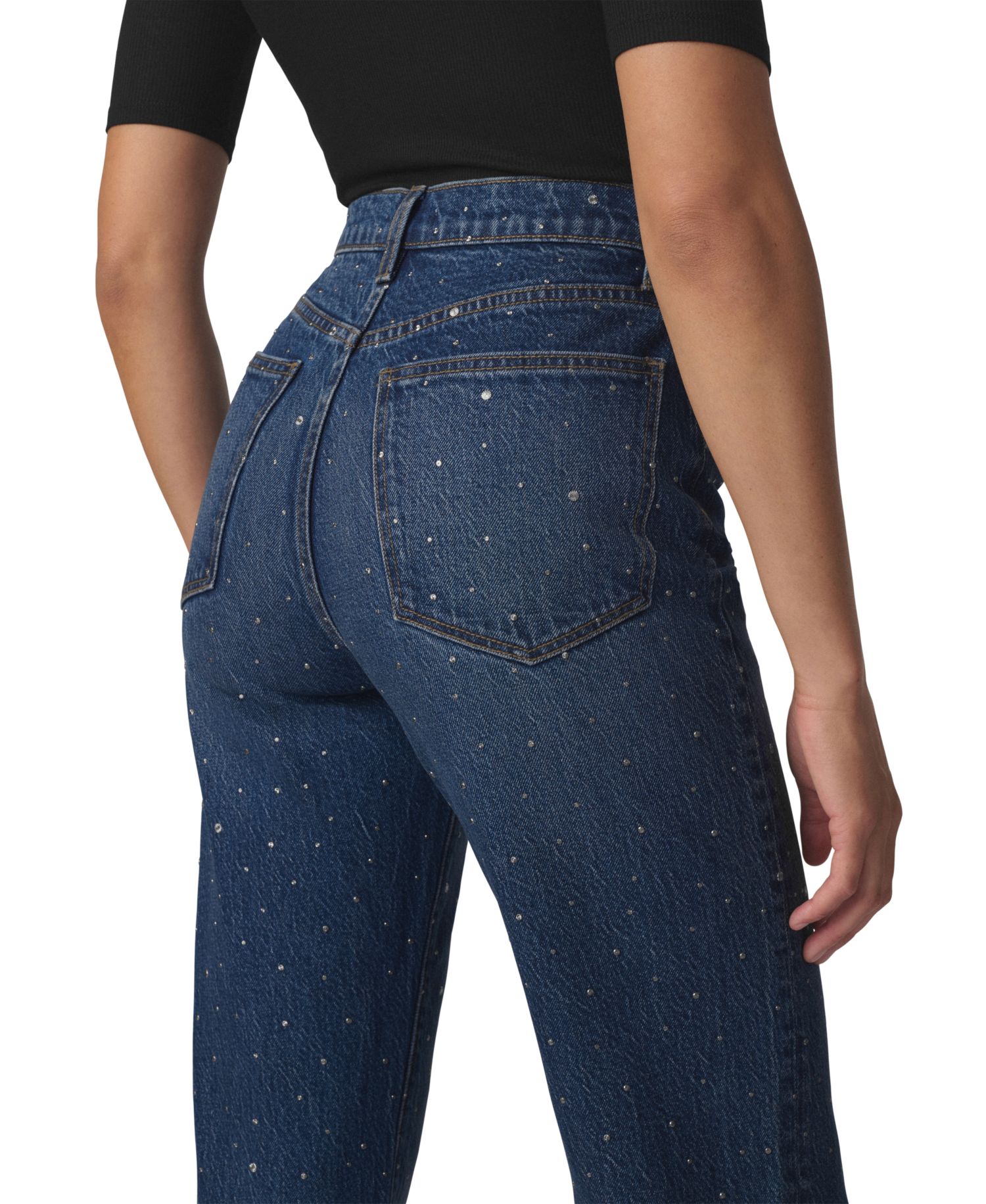 Women's Margot High-Waisted Straight-Leg Cropped Jeans