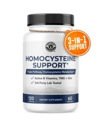 Homocysteine Support Capsules with Methylated B Complex Vitamins and TMG, 120 Count