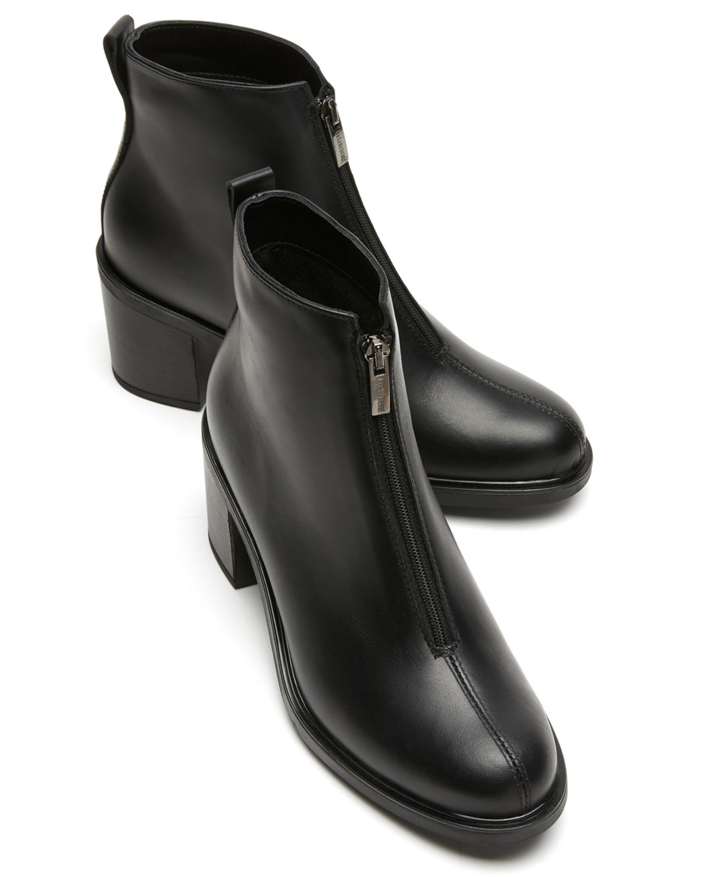Женские ботинки La Canadienne Lavish City Dry Leather Zipper Booties, цвет: Чёрный — фото 4