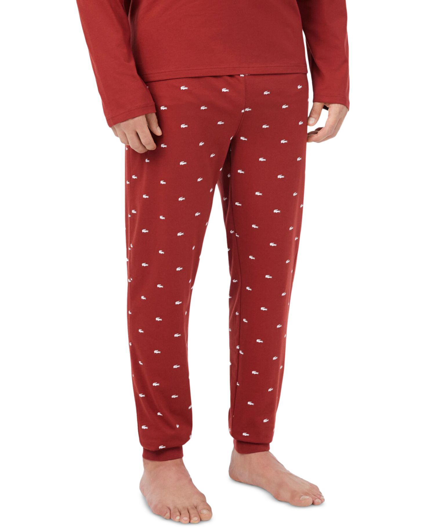 Men's Crewneck Jersey Pajama, 2-Piece Set