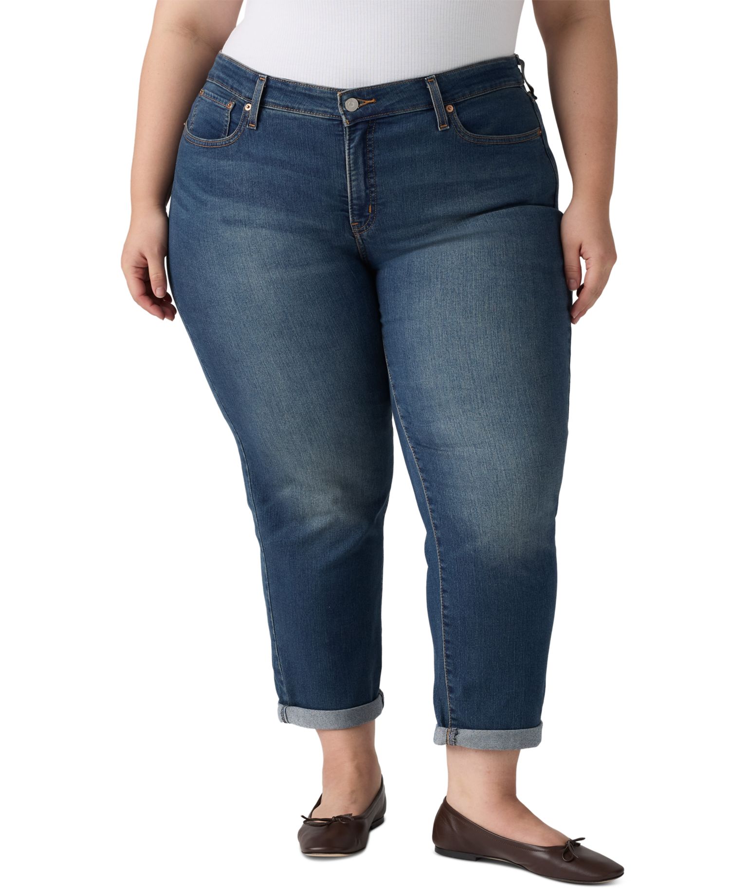 Trendy Plus Size Boyfriend Jeans