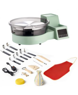 Pottery Wheel for Adults - 11" Aluminum 450W Electric Pottery Wheel, Foot Pedal, Adjustable Speed, Detachable Basin