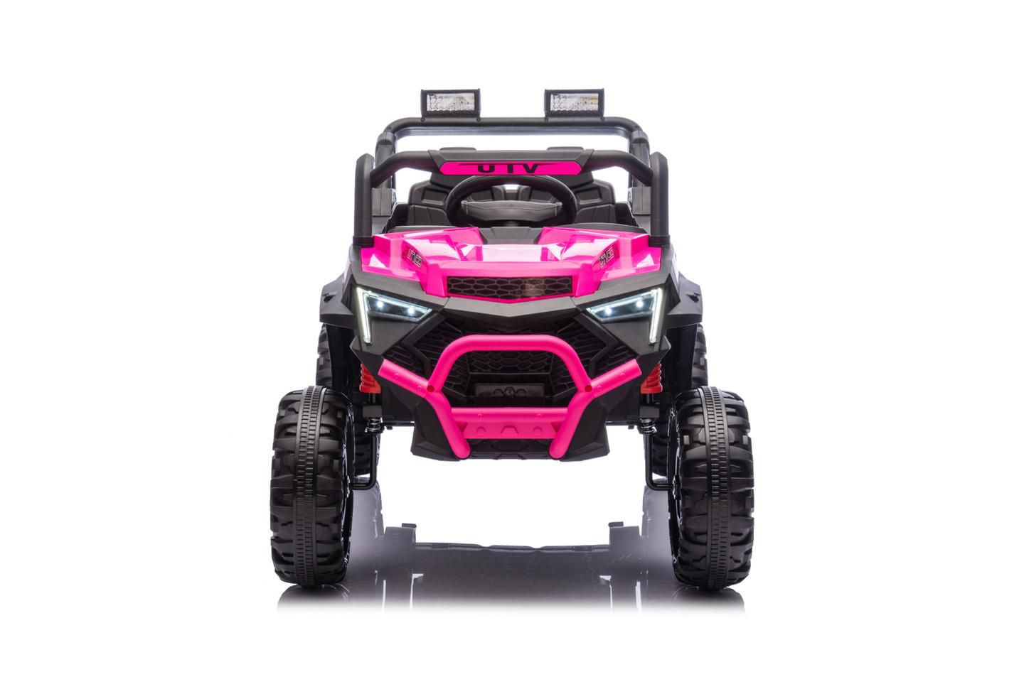 Детская игрушка YOBTOP 24V 400W Kids Ride On Electric UTV with Remote Control, Ages 3+, цвет: Розовый — фото 6