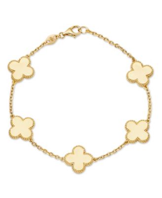 Flower Chain Bracelet in 14K Gold