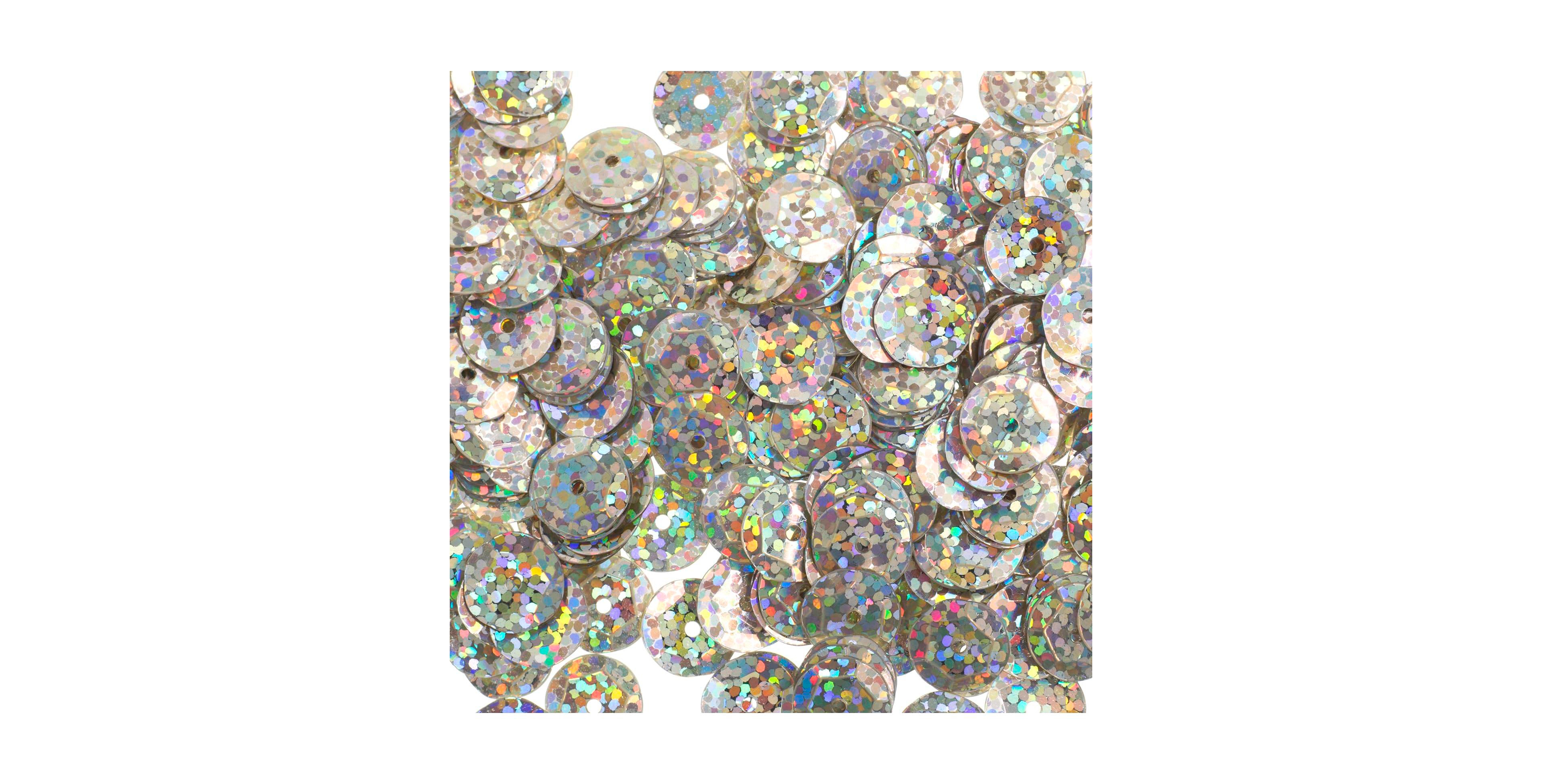 John Bead 1600ct/850ct/450ct Round Plastic Sequins Hologram Diy Craft Supplies 6mm/8mm/10mm