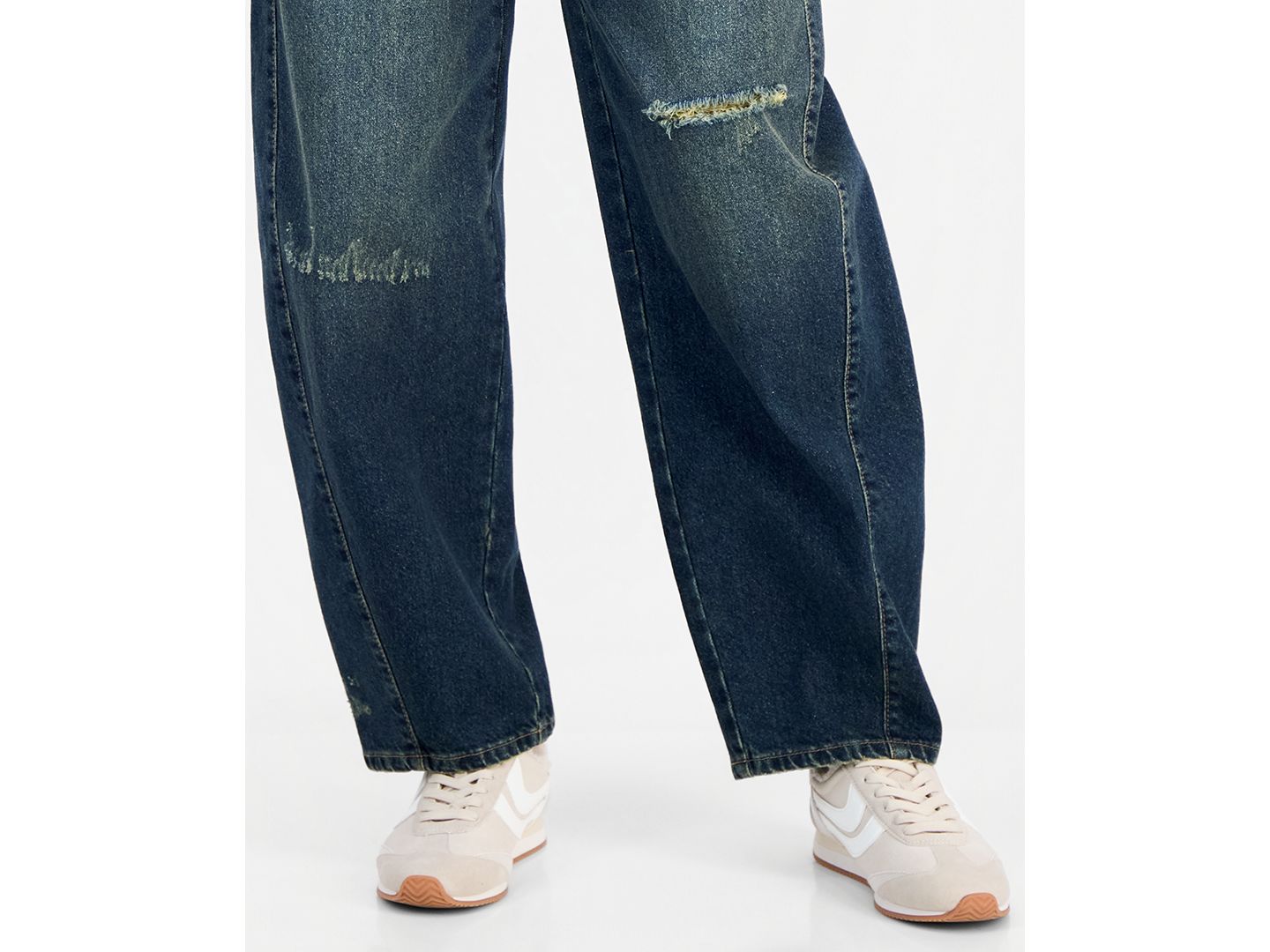 Женские джинсы And Now This Petite High-Rise Low Curve Relaxed-Fit, цвет: Besset — фото 3