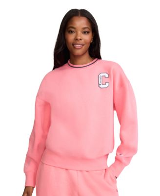 Women's Crew W C Patch Long-Sleeve Chenille Sweatshirt