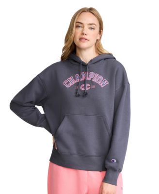 Women's Fleece Long-Sleeve Satin Applique Hoodie
