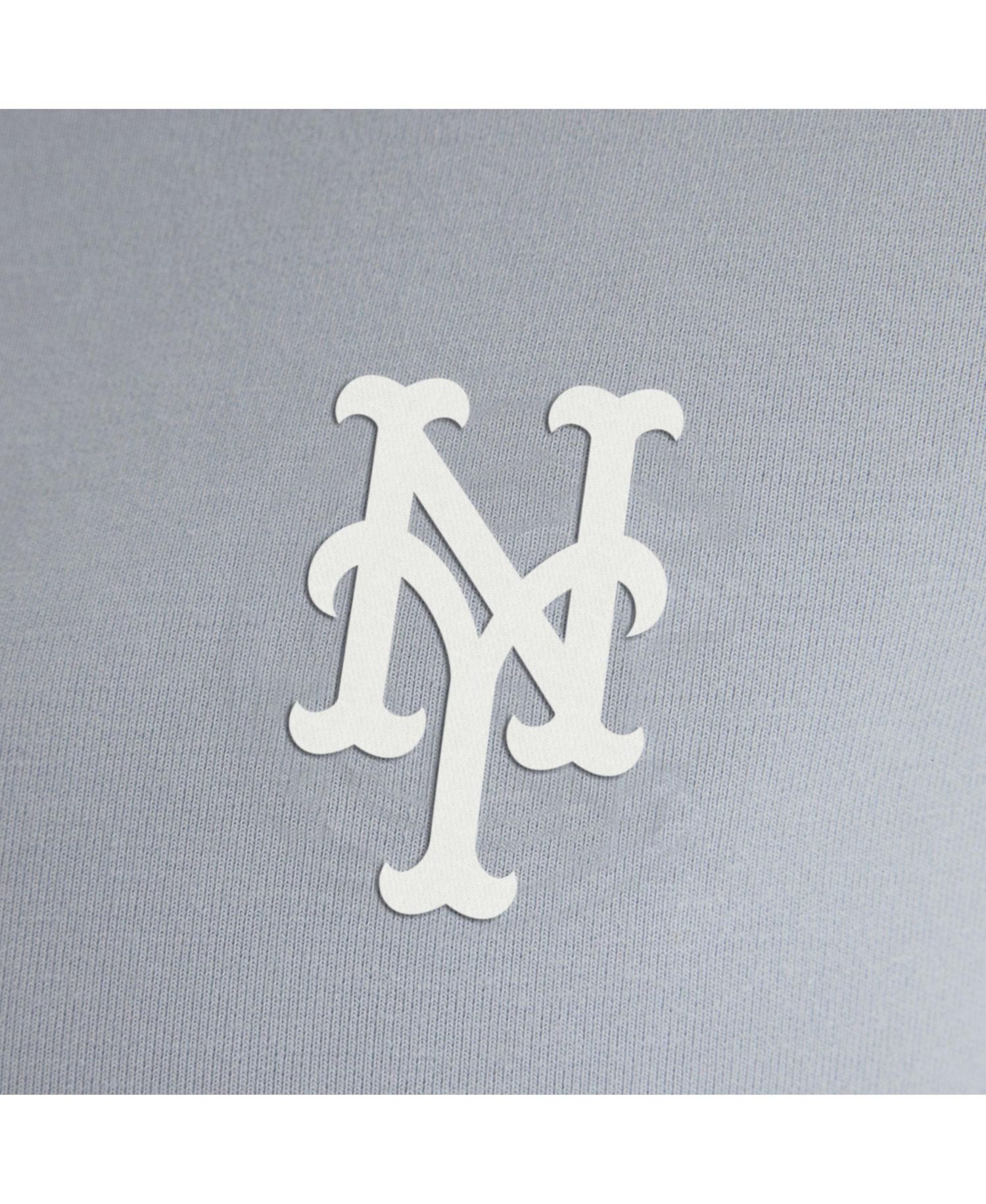 Women's Gray New York Mets Oversized Clutch Tri-Blend Half-Zip Pullover Sweatshirt