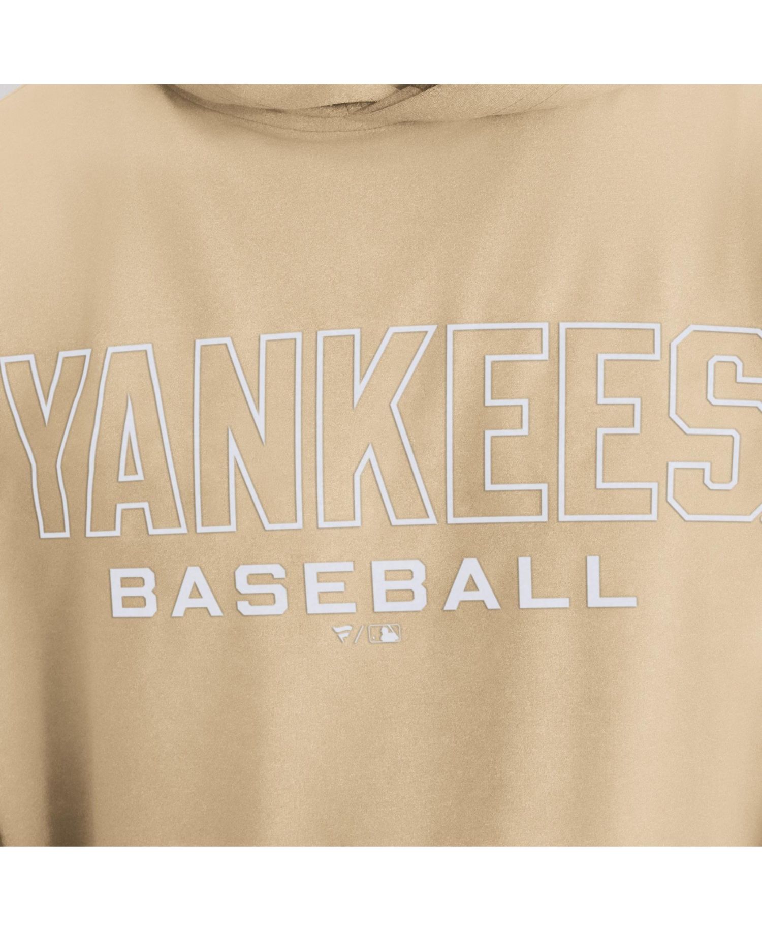 Men's Khaki New York Yankees Clutch Long Sleeve Hooded T-Shirt