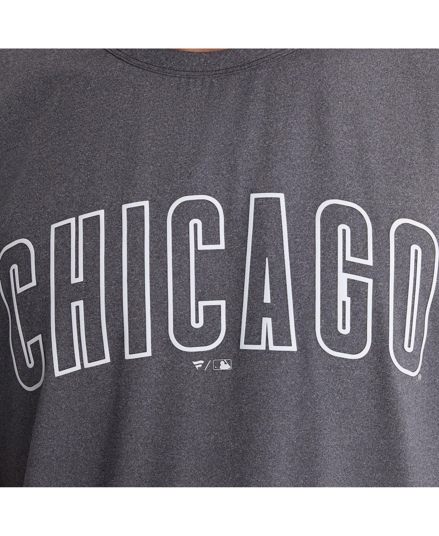Мужская футболка Fanatics Charcoal Chicago Cubs Clutch Winning Edge — фото 2