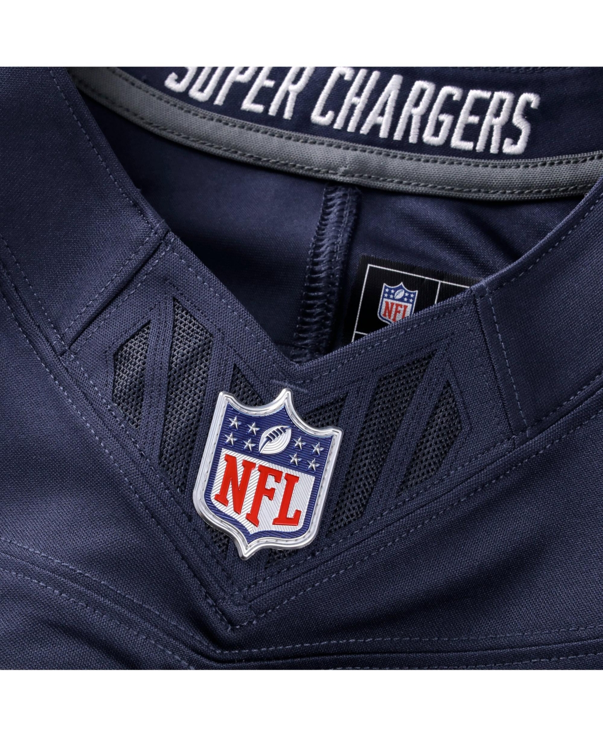 Nike Men's Ladd McConkey Navy Los Angeles Chargers Alternate Super Vapor F.u.s.e. Stitched Limited Jersey