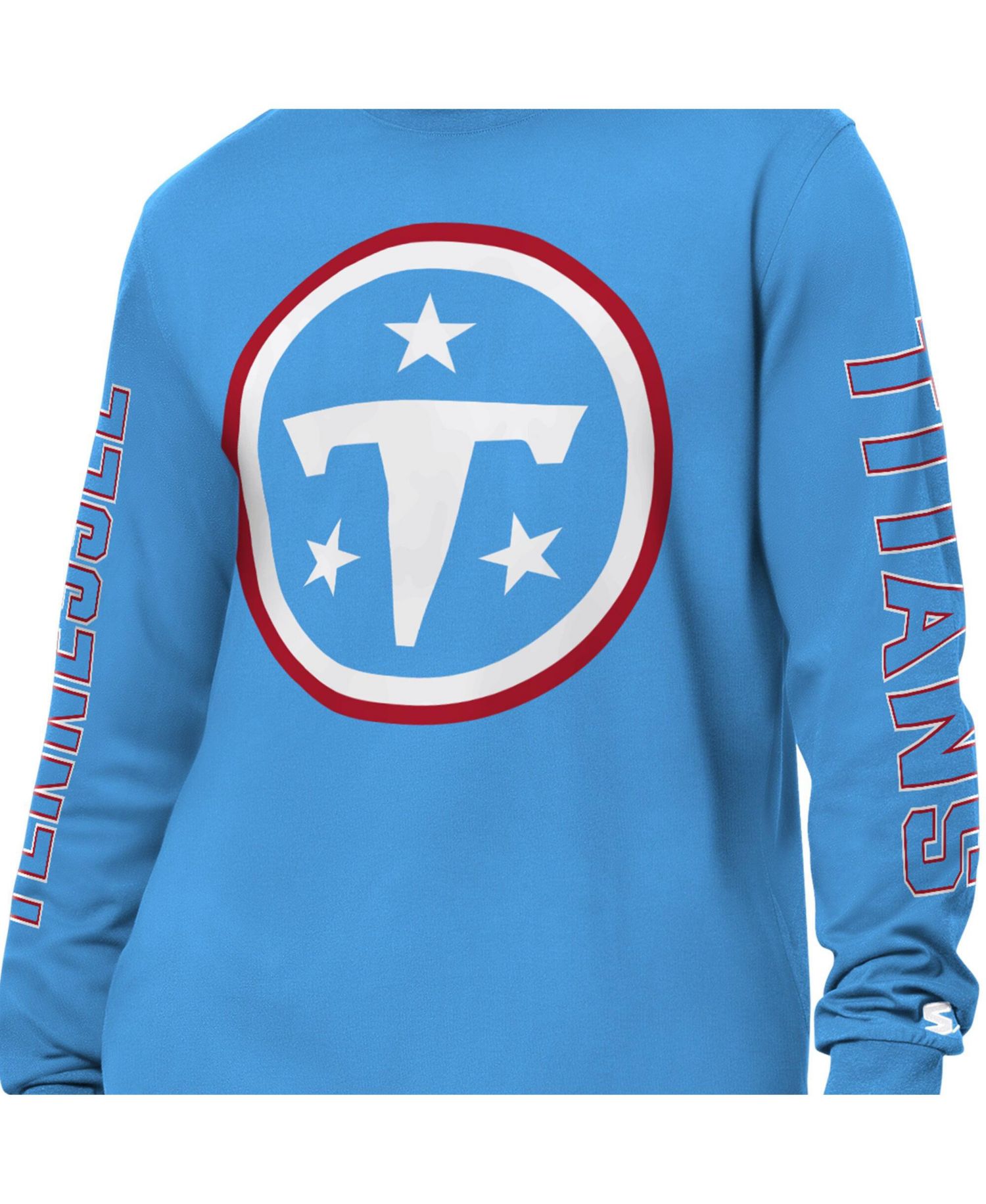 Men's Light Blue Tennessee Titans Clutch Hit II Long-Sleeve T-Shirt