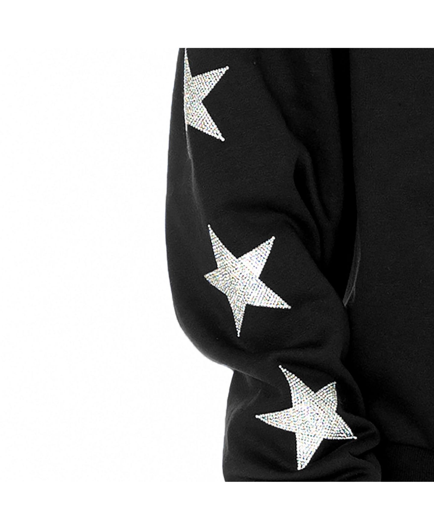 Женская толстовка Gameday Couture Black Cleveland Browns Rhinestone Star Sleeve Settle the Score Oversized Pullover — фото 2