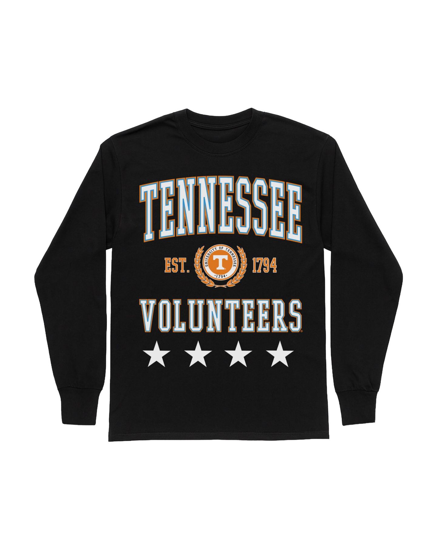 Женская футболка Gameday Couture Black Tennessee Volunteers Oversized Everyday Star Long Sleeve — фото 2