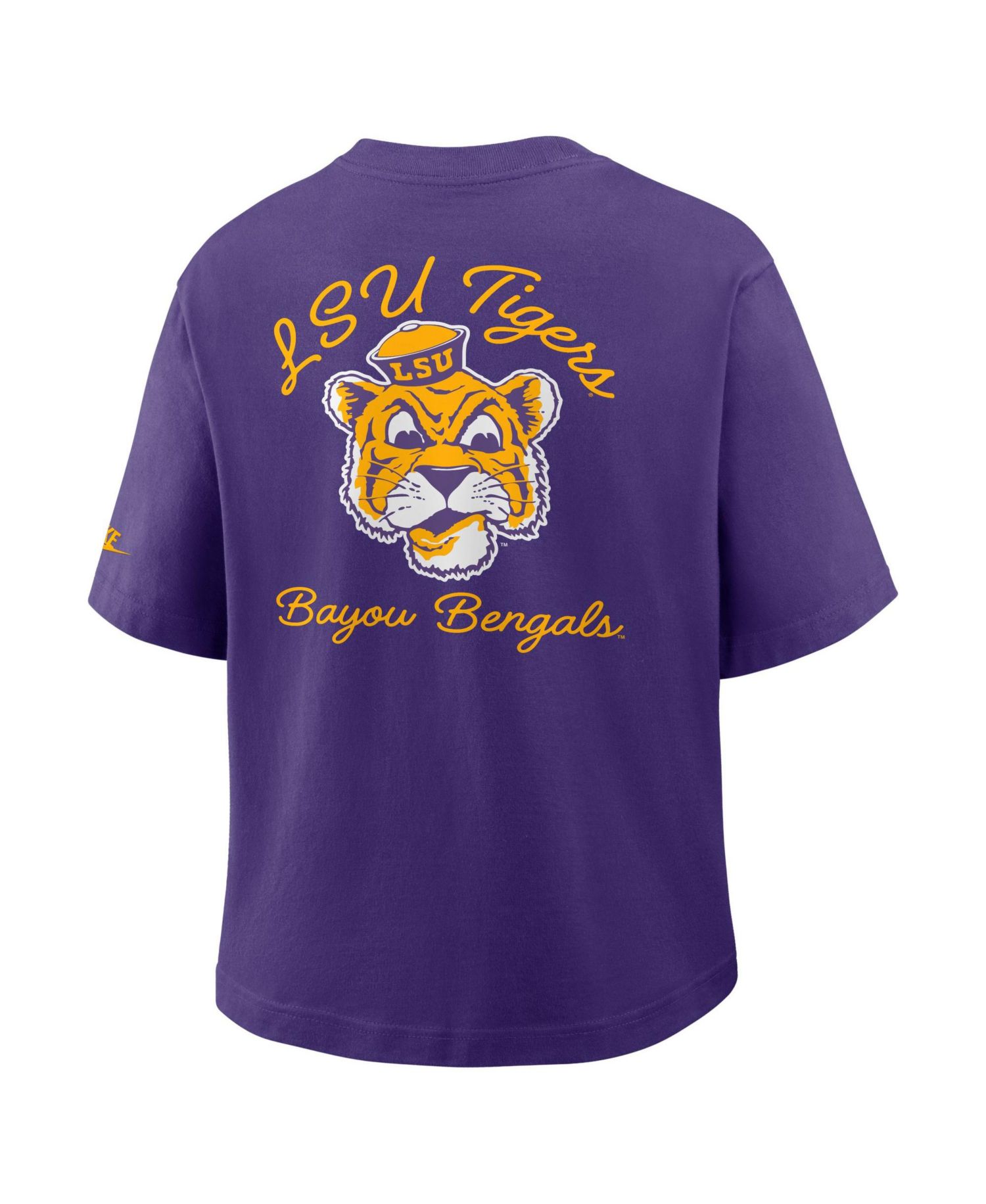 Women's Purple LSU Tigers Legacy Pocket Boxy T-Shirt