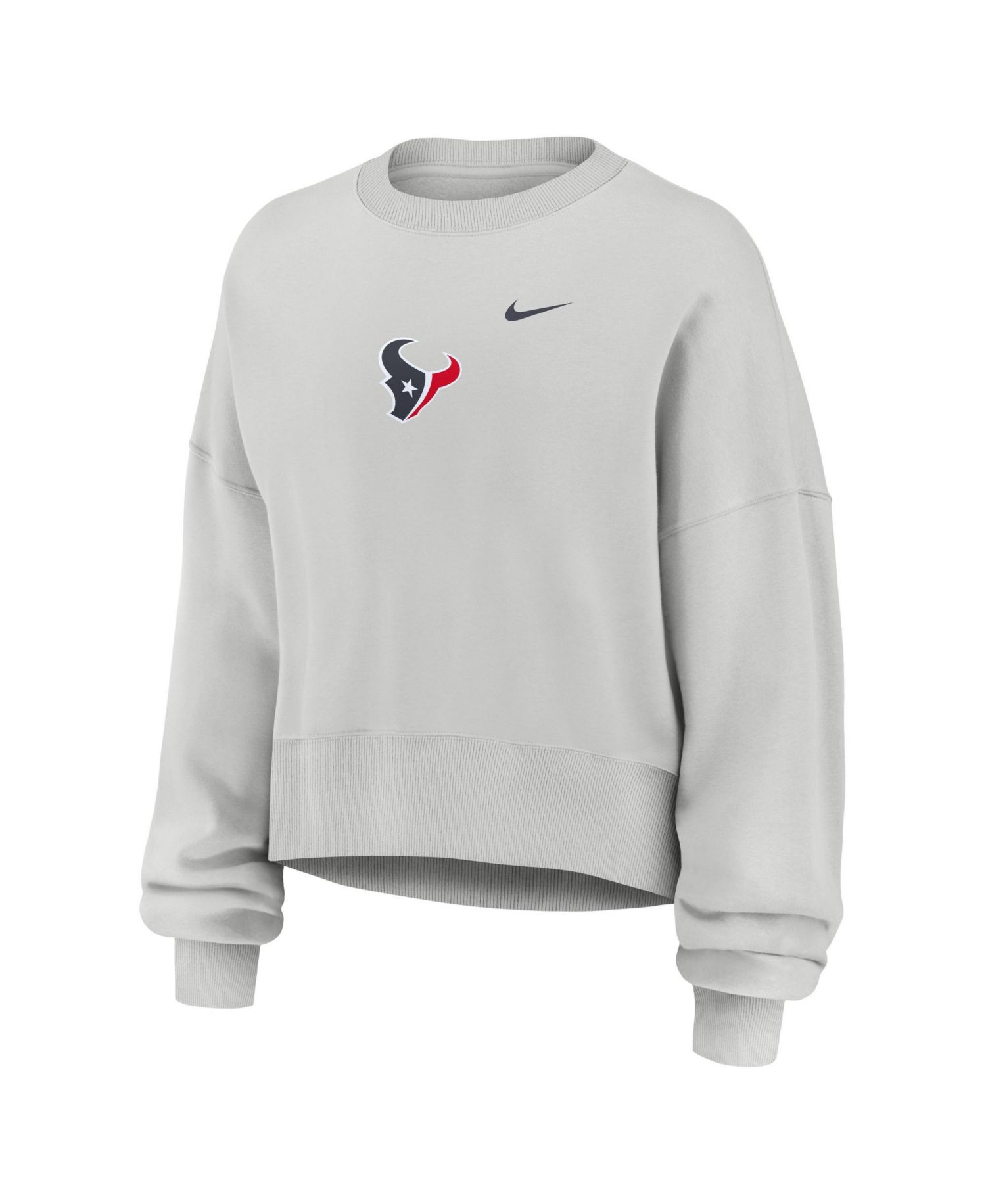 Women's Gray Houston Texans Oversized Primetime Phoenix Fleece Sweatshirt