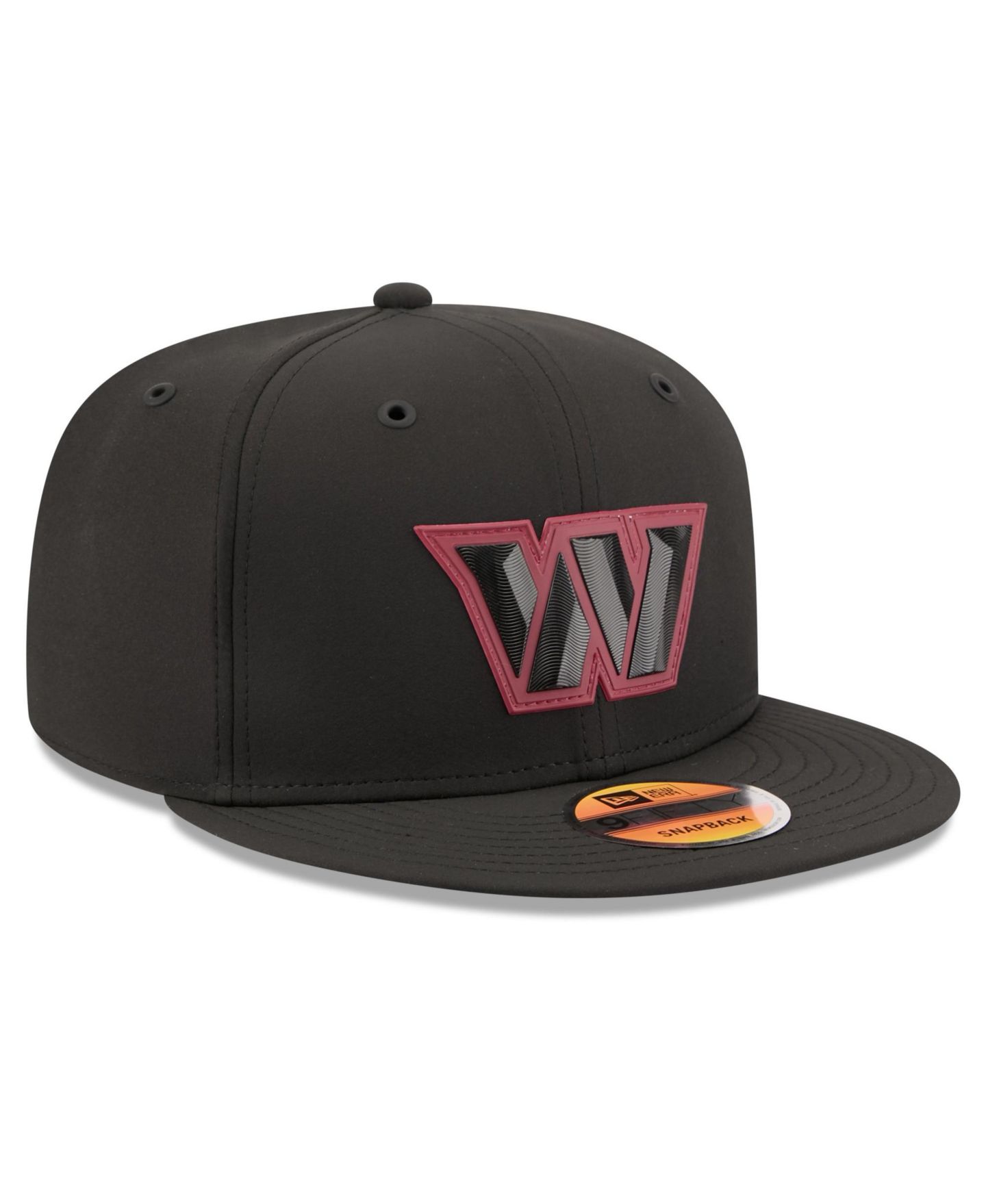 Мужская кепка New Era Black Washington Commanders 2026 Sideline 9FIFTY Snapback Hat — фото 4