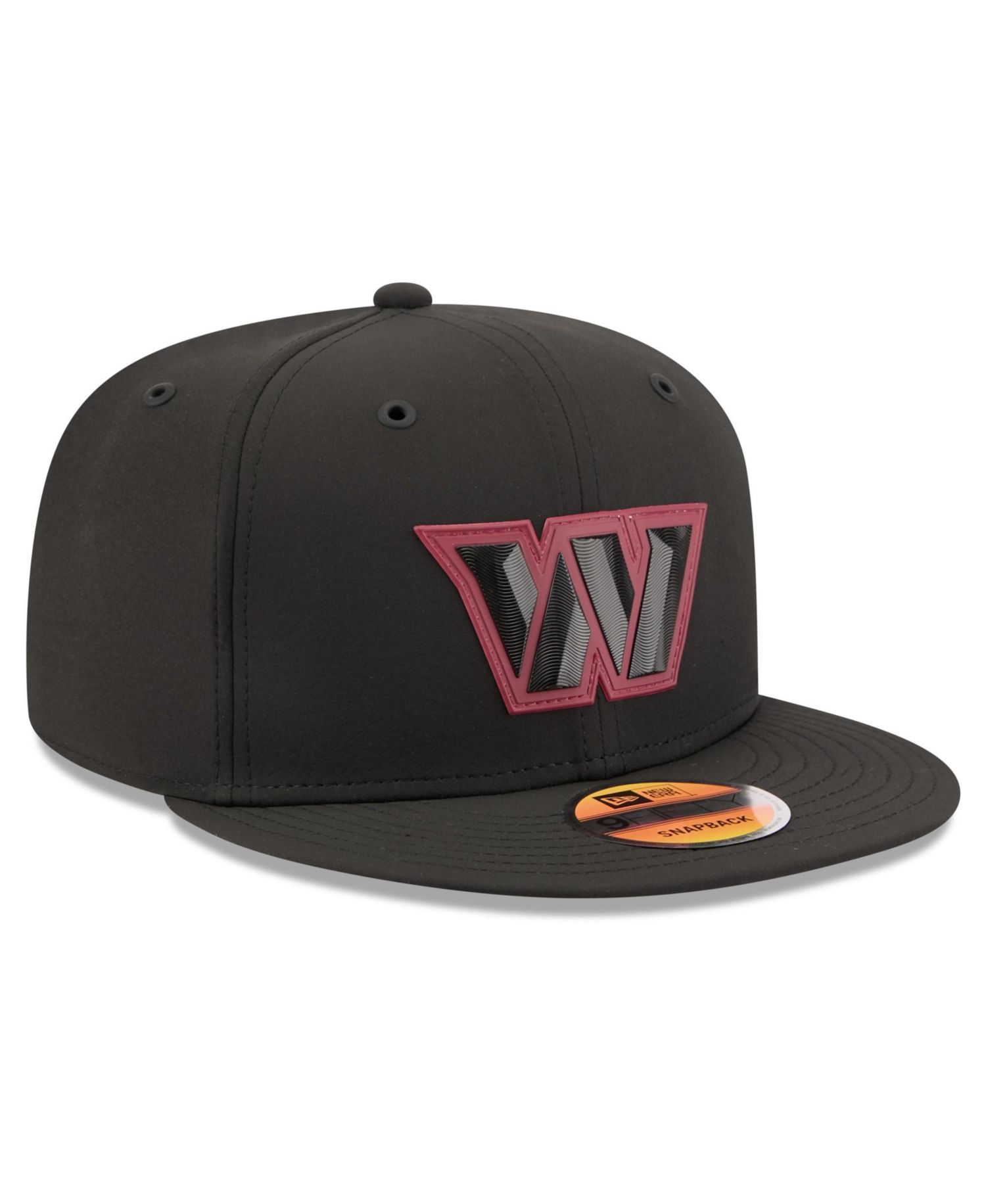 Men's Black Washington Commanders 2026 Sideline 9FIFTY Snapback Hat