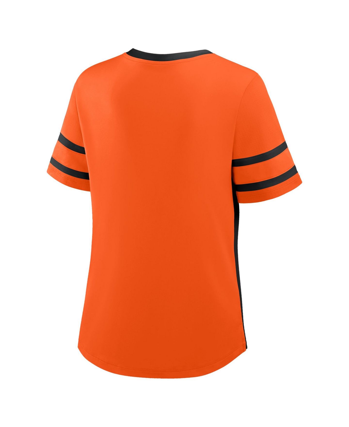 Женская футболка Fanatics Orange/Black Oklahoma State Cowboys Be Fearless Athena Lace-Up — фото 2