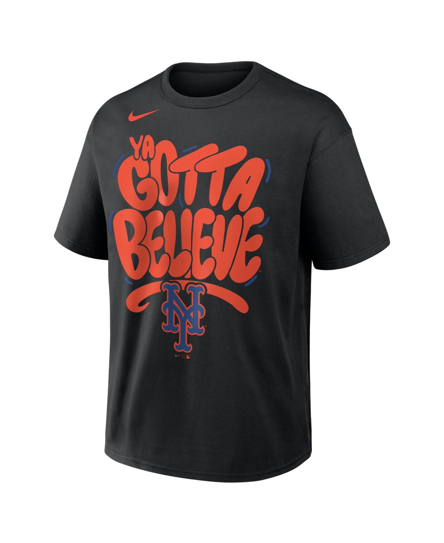 Men's Black New York Mets Graffiti Local Max90 T-Shirt