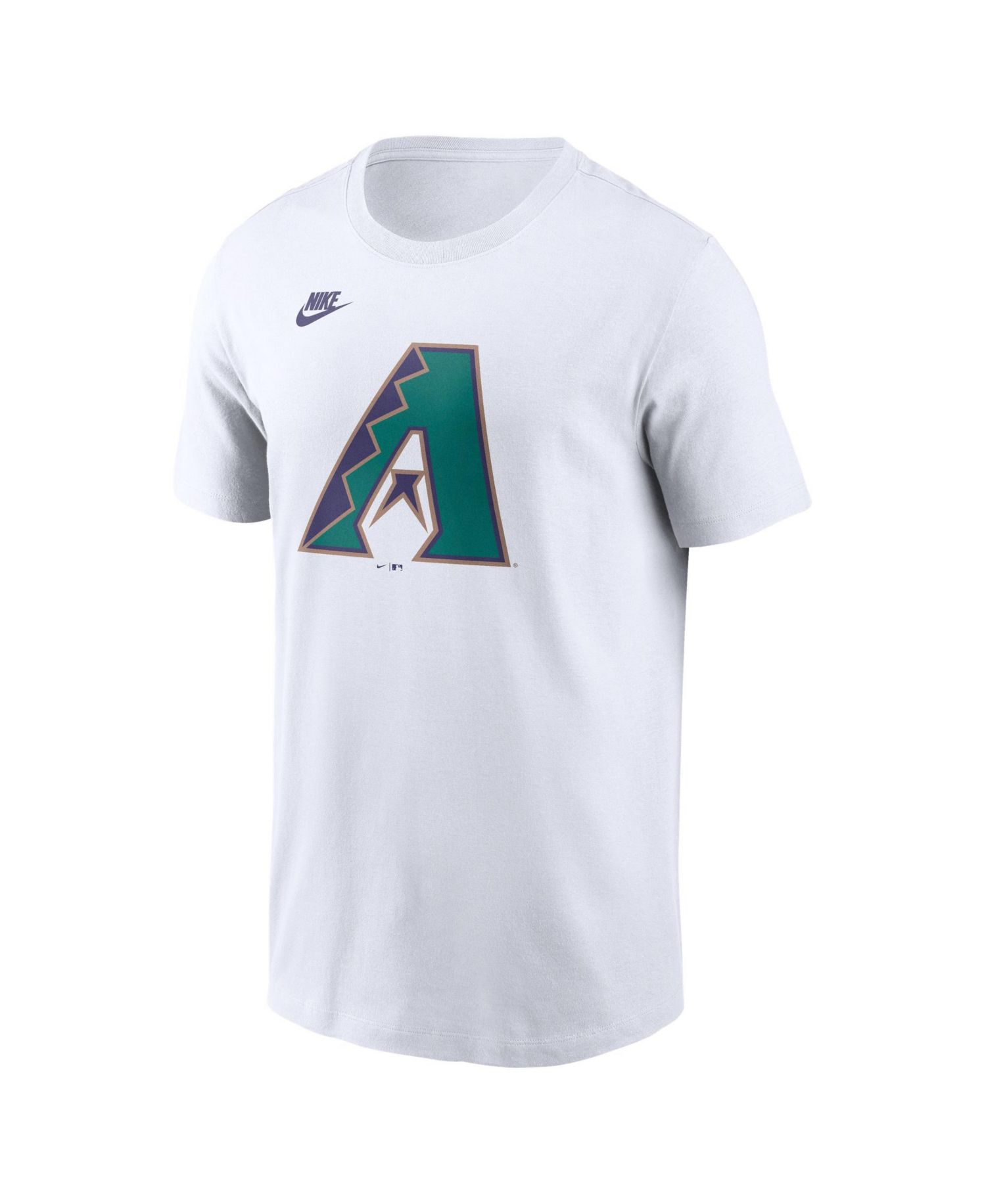 Men's White Arizona Diamondbacks Cooperstown Collection Logo T-Shirt