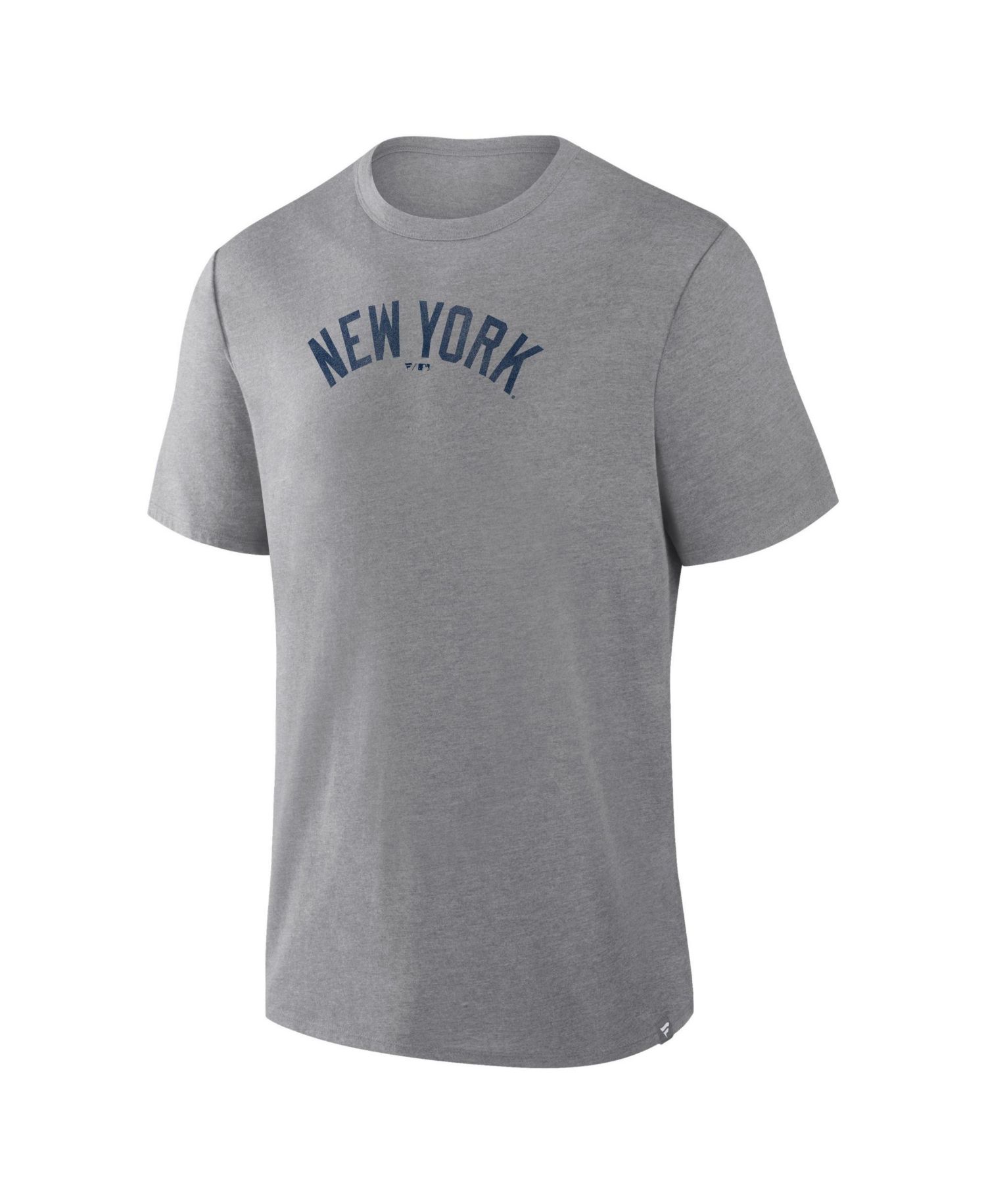 Men's Heather Gray New York Yankees Play Tribute Tri-Blend T-Shirt