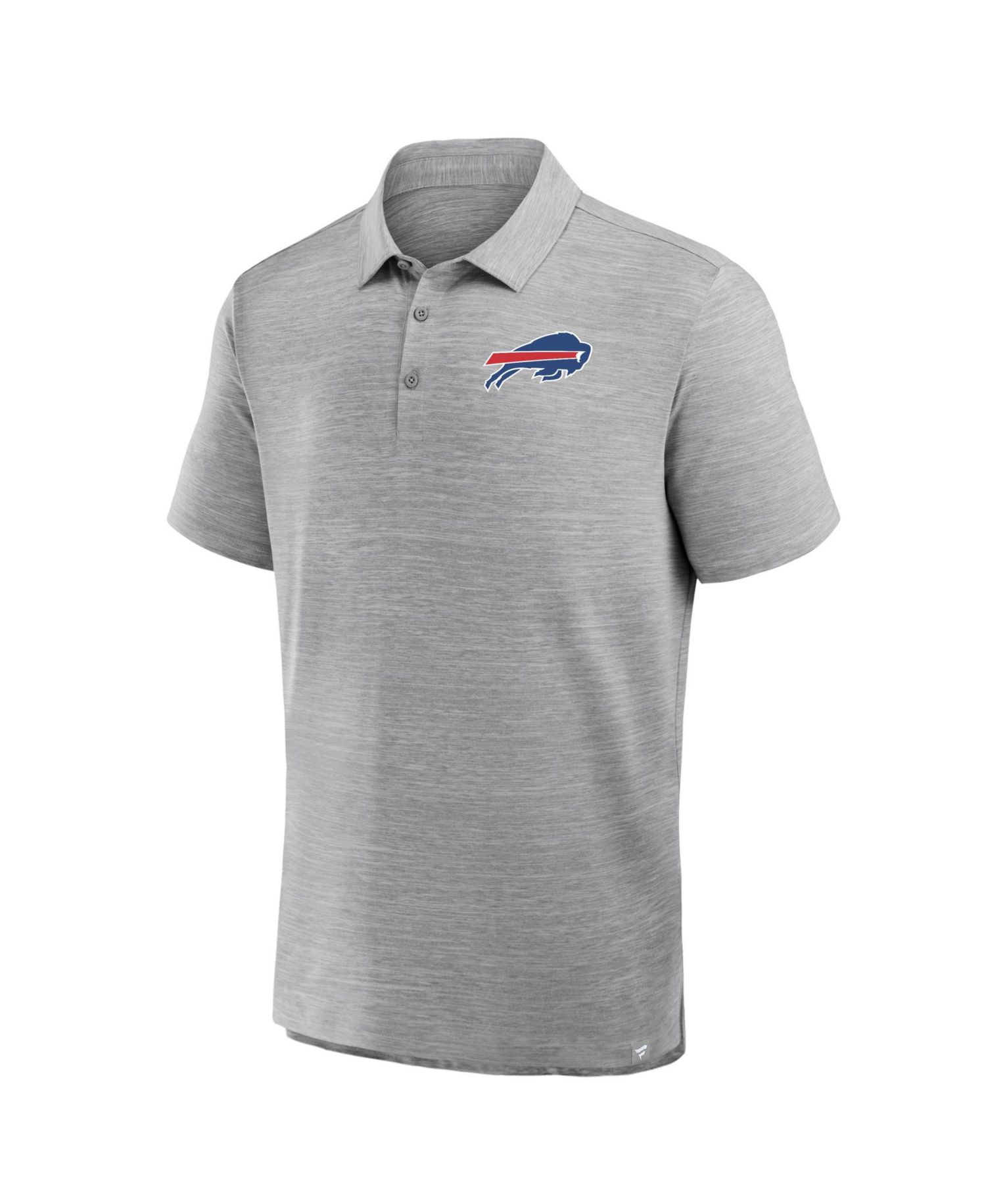 Men's Heather Gray Buffalo Bills Clutch Polo Shirt
