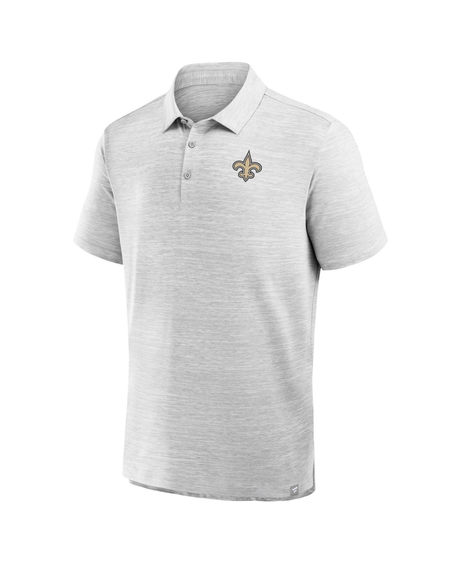 Men's Heather Gray New Orleans Saints Clutch Polo Shirt