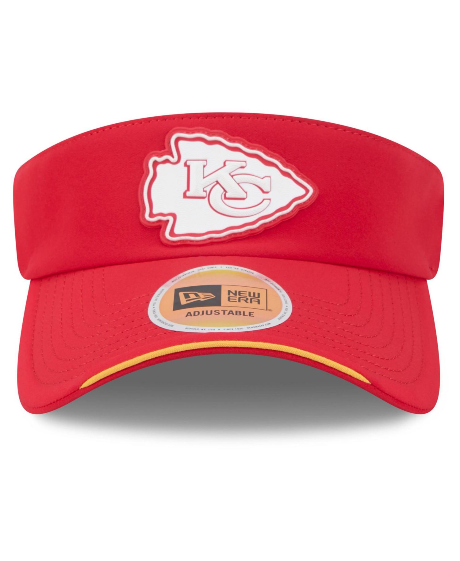 Men's Red Kansas City Chiefs 2026 Sideline Adjustable Visor Hat