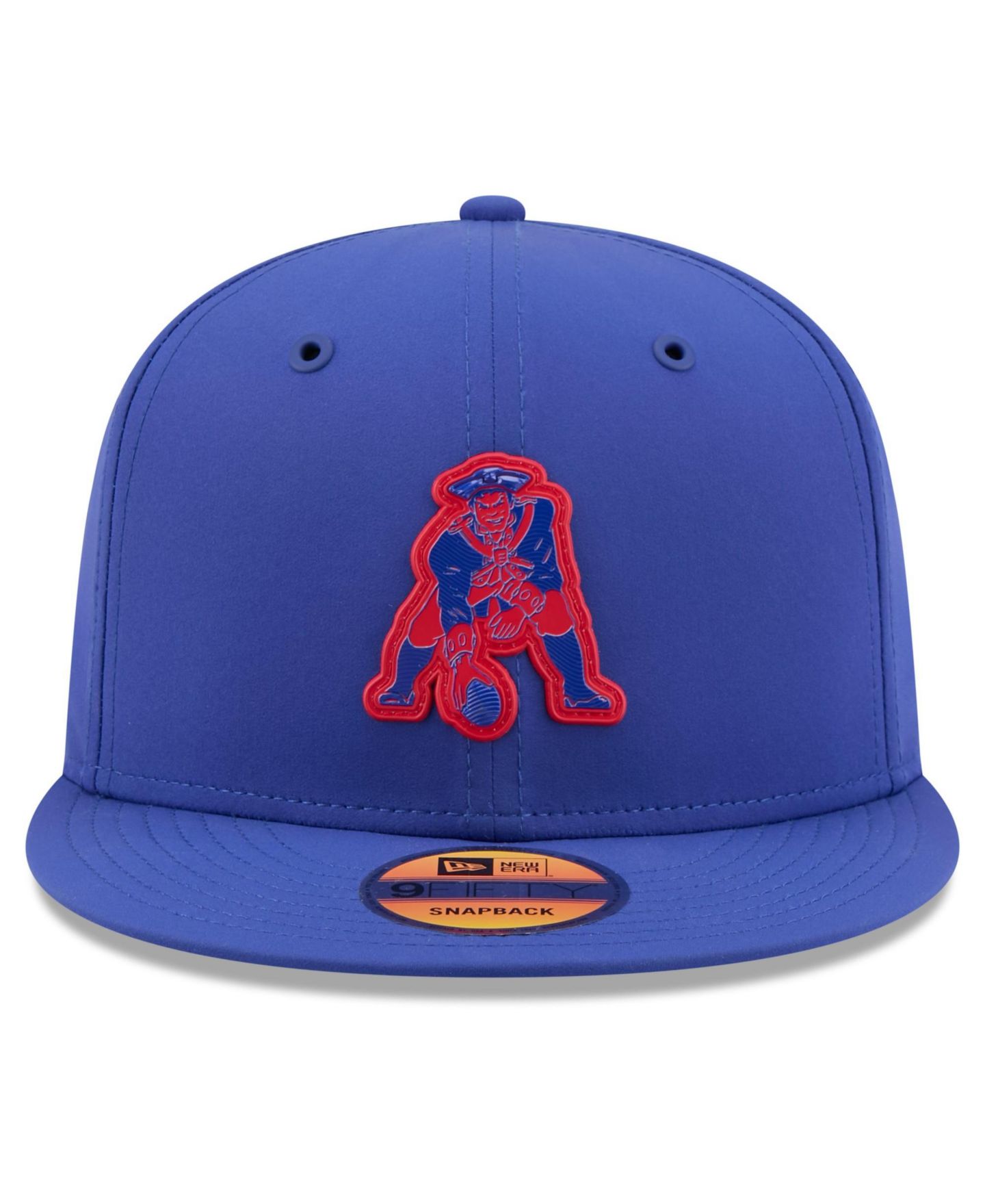 Мужская кепка New Era Royal New England Patriots 2026 Sideline Throwback 9FIFTY Snapback Hat — фото 5