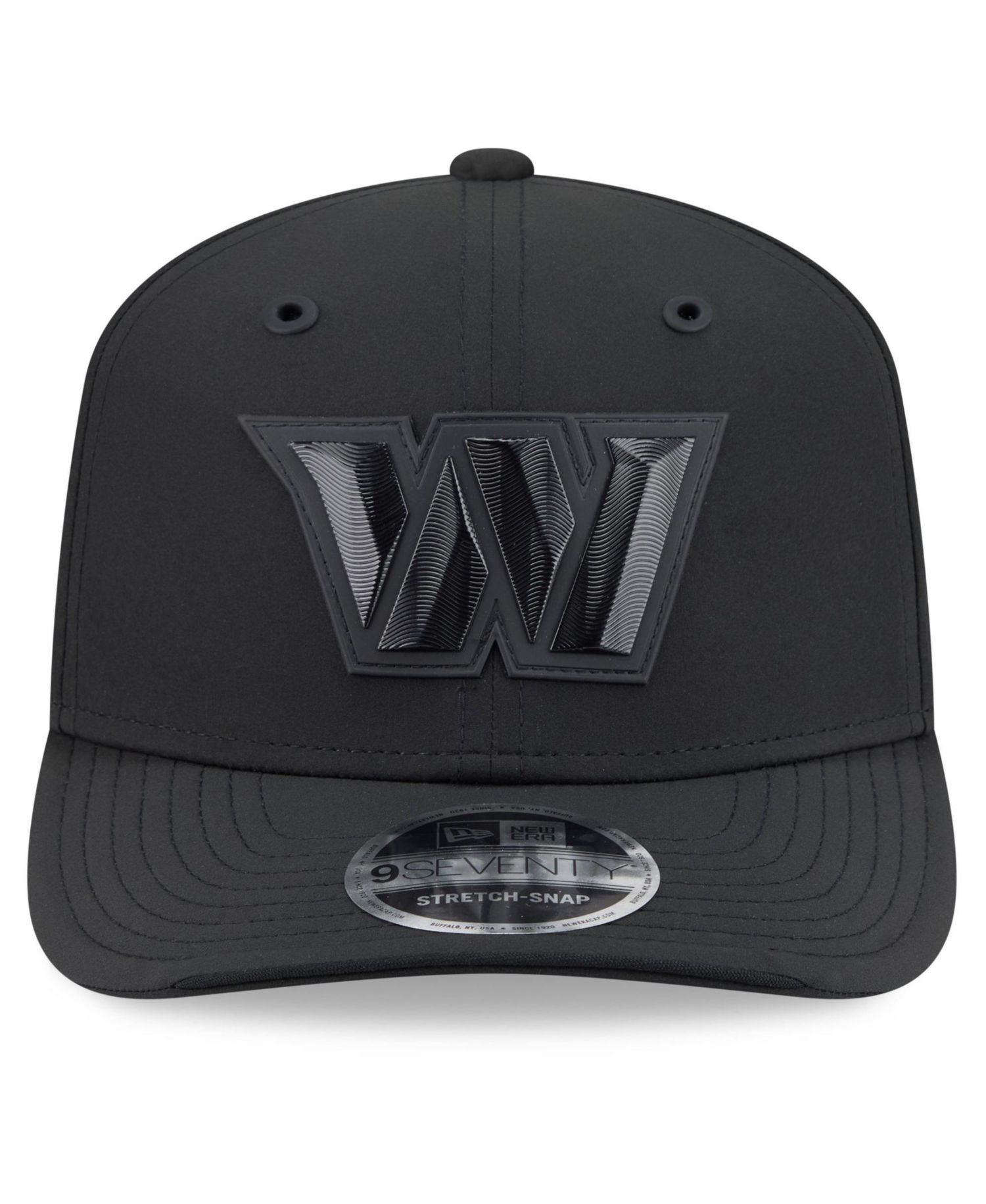 Men's Black Washington Commanders 2026 Sideline 9SEVENTY Adjustable Hat