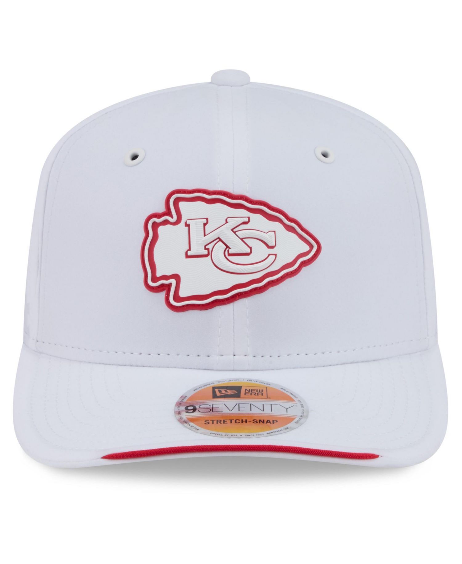 Men's White Kansas City Chiefs 2026 Sideline 9SEVENTY Adjustable Hat