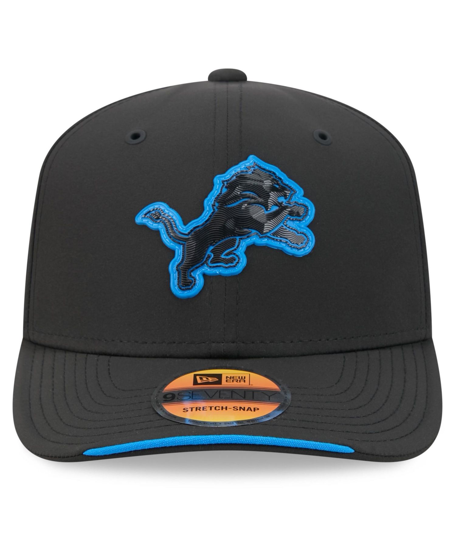 Men's Black Detroit Lions 2026 Sideline 9SEVENTY Adjustable Hat