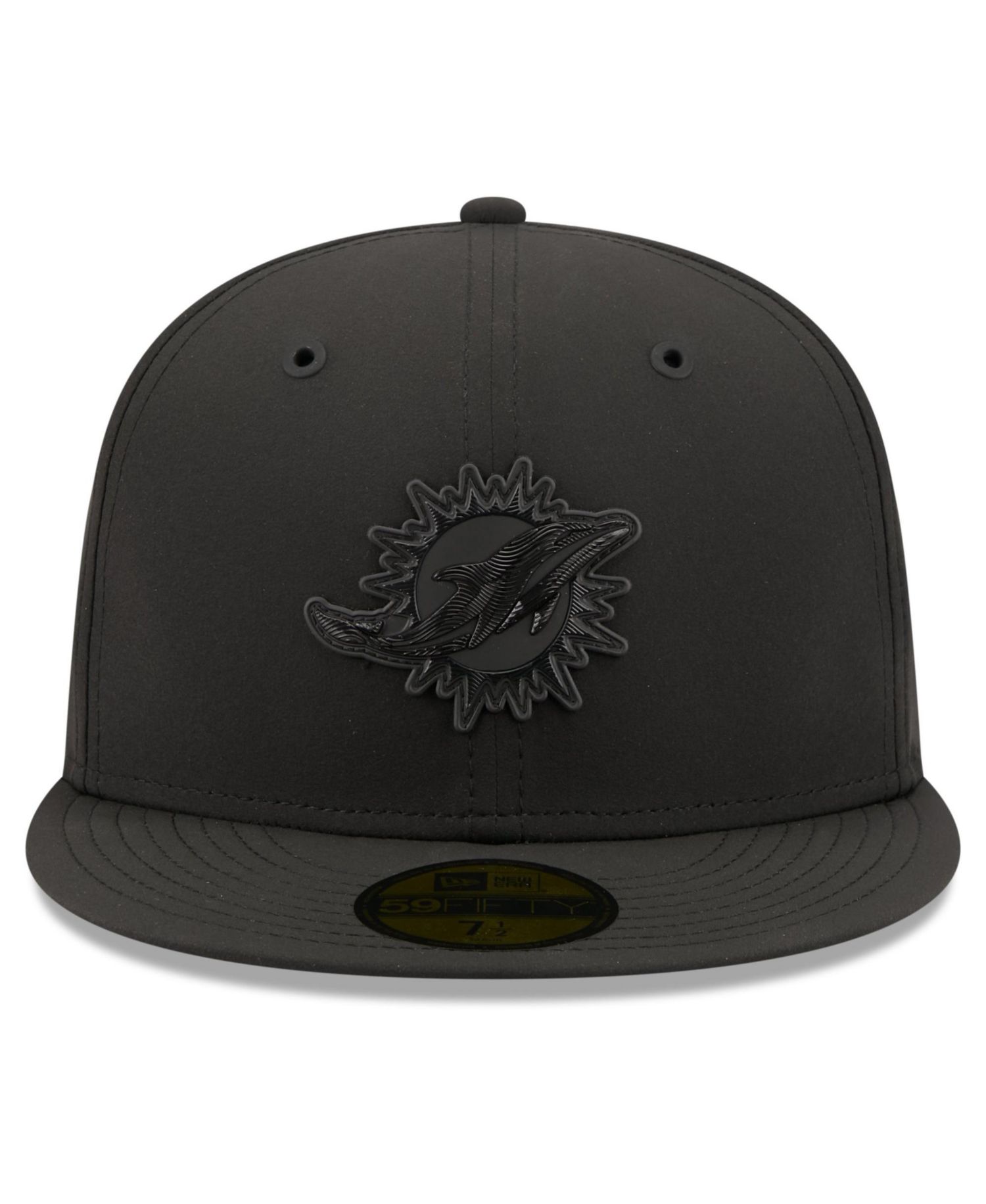 Men's Black Miami Dolphins 2026 Sideline 59FIFTY Fitted Hat
