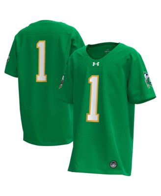 Big Boys and Girls 1 Kelly Green Notre Dame Fighting Irish Alternate Irish Wear Green Replica Football Jersey