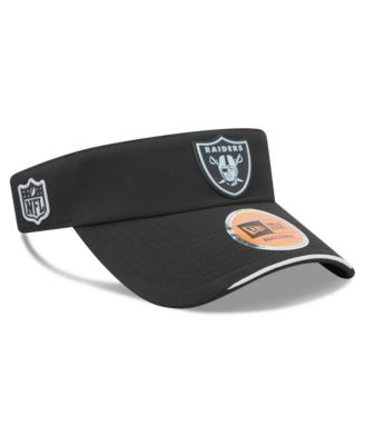 Men's Black Las Vegas Raiders 2026 Sideline Adjustable Visor Hat