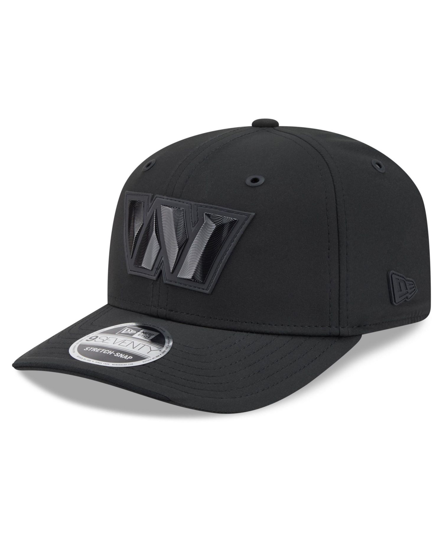 Men's Black Washington Commanders 2026 Sideline 9SEVENTY Adjustable Hat