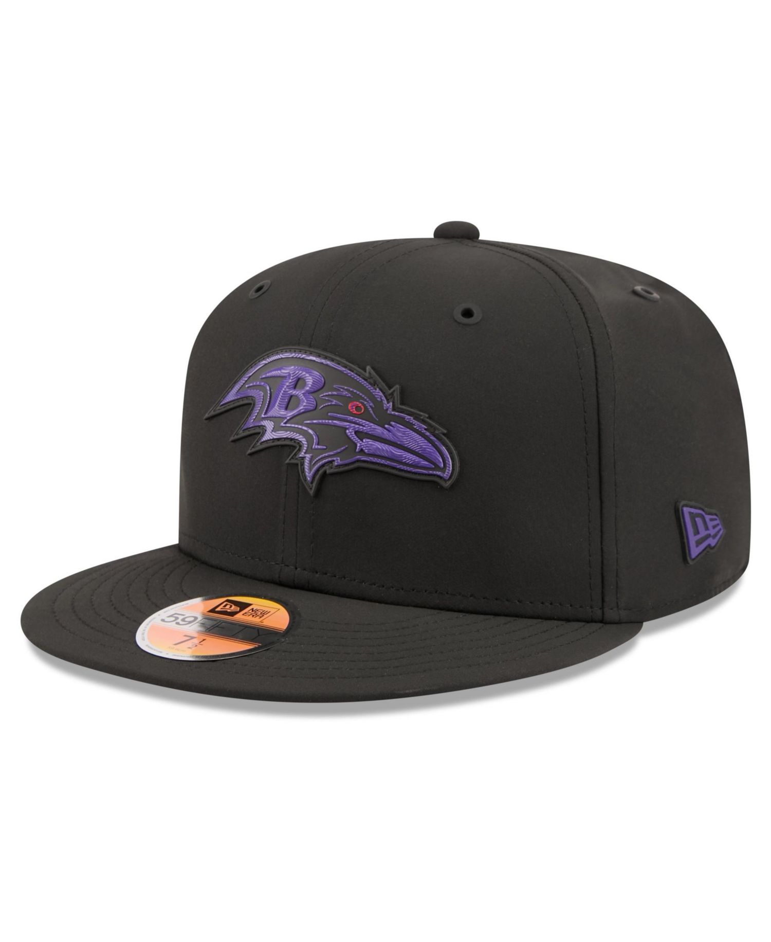 Men's Black Baltimore Ravens 2026 Sideline 59FIFTY Fitted Hat