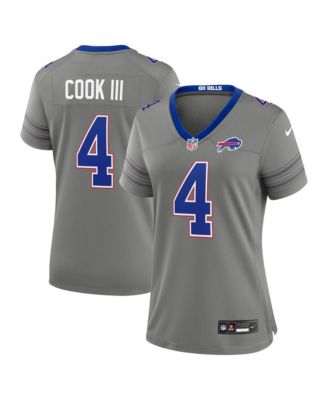 Women's James Cook III Gray Buffalo Bills Nickel City Game Jersey